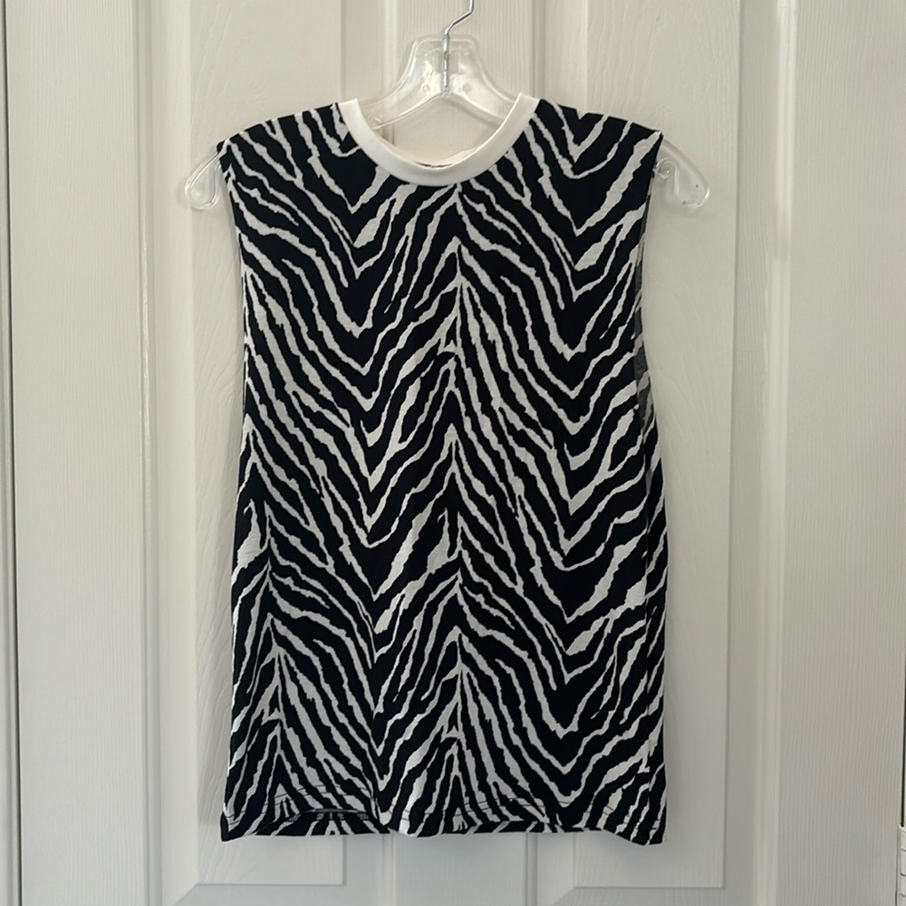 ZYIA Active Black & White Safari Tank Size Small New With Tags! - Picture 2 of 11